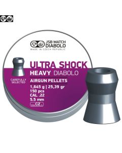 Balines JSB Ultra Shock Heavy diabolo 5.5 mm 25.39 gr - 150 unidades