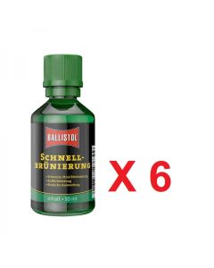 ballistol klever quickbrowning - pavonador 50 ml en caja de 6 uds.