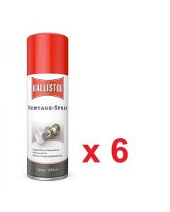 Lubricante para montajes Ballistol Montagespray 200 ml en caja de 6 uds.
