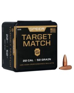 Projéteis Speer Target Match .224" - 52 gr