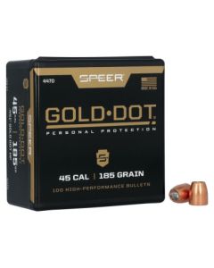 Projéteis Speer Gold Dot HP .451" - 185gr