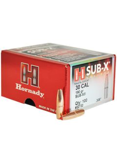 Puntas Hornady 30 .308 Sub-X 190 gr - 100 unidades
