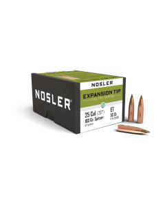 Puntas Nosler calibre 25 Expansion Tip 100gr 50uds - Sin plomo