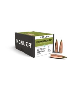 Puntas Nosler calibre 30 E-Tip 150gr 50uds - Sin plomo