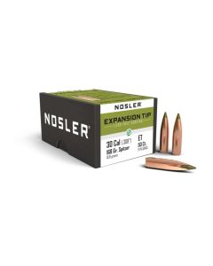 Puntas Nosler calibre 30 E-Tip 168gr 50uds - Sin plomo