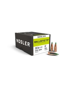 puntas nosler calibre 30 spitzer ballistic tip 125gr