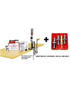 turret press kit 4 posiciones + dies cal. 9mm