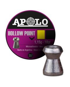 Balines Apolo hollow point 5,5 mm (.22) 1.2g - 250 unidades