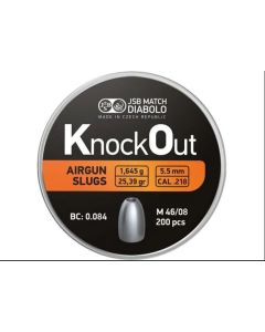 Balines JSB Knock Out 5,5 mm 25,39 gr - 200 unidades (.218)