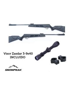 Pack carabina Gas Pistón Snowpeak SR1000S 5.5 mm con visor 3-9x40