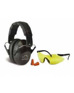 kit cascos plegables pro low prolive gafas y tapones walkers