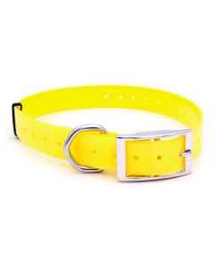 Collar para perro Polytec 25mm - Amarillo Fosforito
