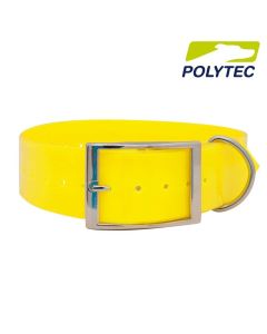 collar para perro "polytec" 38 mm amarillo