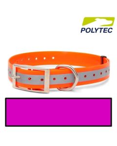 Collar reflectante para perro "Polytec" 25mm Fucsia