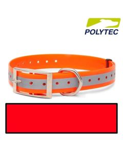 Collar reflectante para perro "Polytec" 25mm Rojo