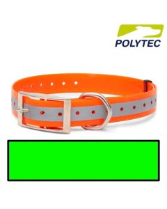 Collar reflectante para perro "Polytec" 25mm Verde
