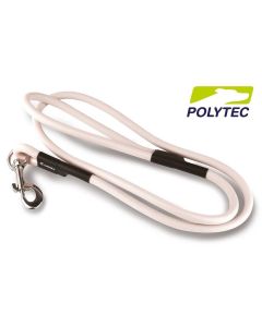 correa para perro "polytec" 120cm x 10mm - blanco