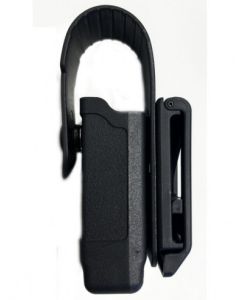 funda blackhawk! con hebilla de liberación rápida para cargador doble hilera - negra