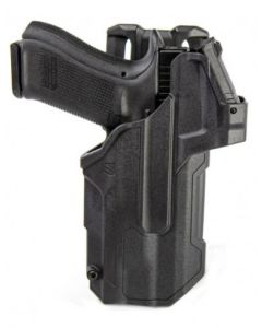 funda de servicio blackhawk! t-series de nivel 2 - glock17 con linterna tlr 2 / rds