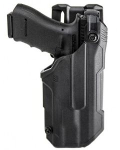 funda de servicio blackhawk! t-series de nivel 3 - glock17 con linterna tlr 8