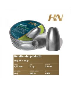 balines Slug de HN en calibre 6.35mm