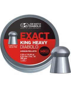 Balines JSB Exact King Heavy 6,35 mm 33,95 gr - 150 unidades