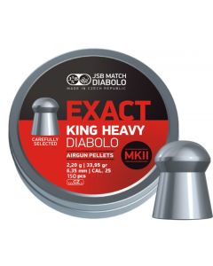 Balines JSB Exact King Heavy MKII 6,35 mm 33,95 gr - 300 unidades
