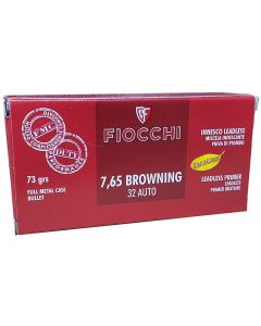 Munición fiocchi - 32 ACP - 73 grains - blindada Leadless