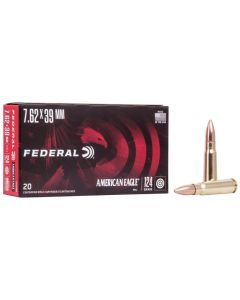 Munición metálica Federal american eagle 7.62x39 FMJ Soviet 124 grains