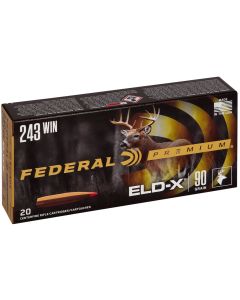 Munición metálica FEDERAL Hornady ELD-X 243 Win. - 90 grains