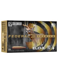 Munición metálica Federal hornady ELD-X 6.5 Creedmoor 143 gr