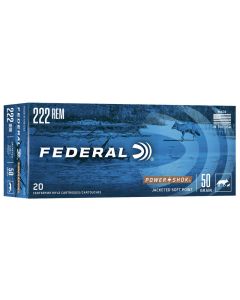 Munición metálica FEDERAL Power-Shok 222 Remington - 50 grains SP