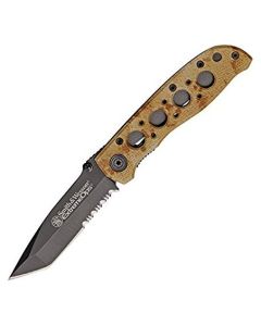 navaja smith wesson modelo ck5tbsd color marron