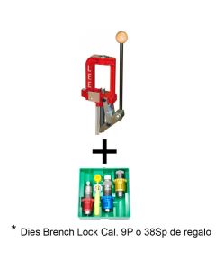 Prensa Lee challenger breech lock + dies 38 Sp