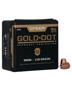 Projéteis Speer Gold Dot HP .355" - 115 gr