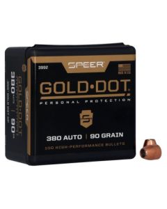 Projéteis Speer Gold Dot HP .355" - 90 gr