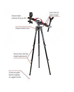 Trípode de tiro para caza Fieldpod max Bog de 50cm a 120cm