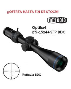 Visor Meopta MeoPro Optika6 2.5-15x44 SFP - BDC Moa