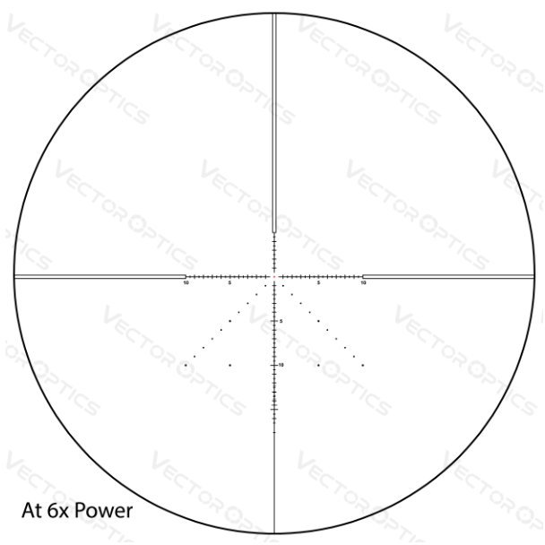 visor vector optics taurus ffp con reticula tactica