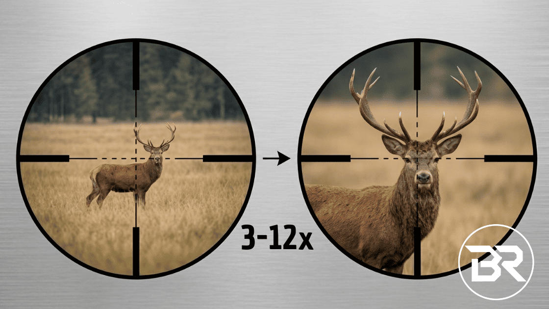 ¿Qué significan los números de un visor (por ejemplo: 3-12x56)?