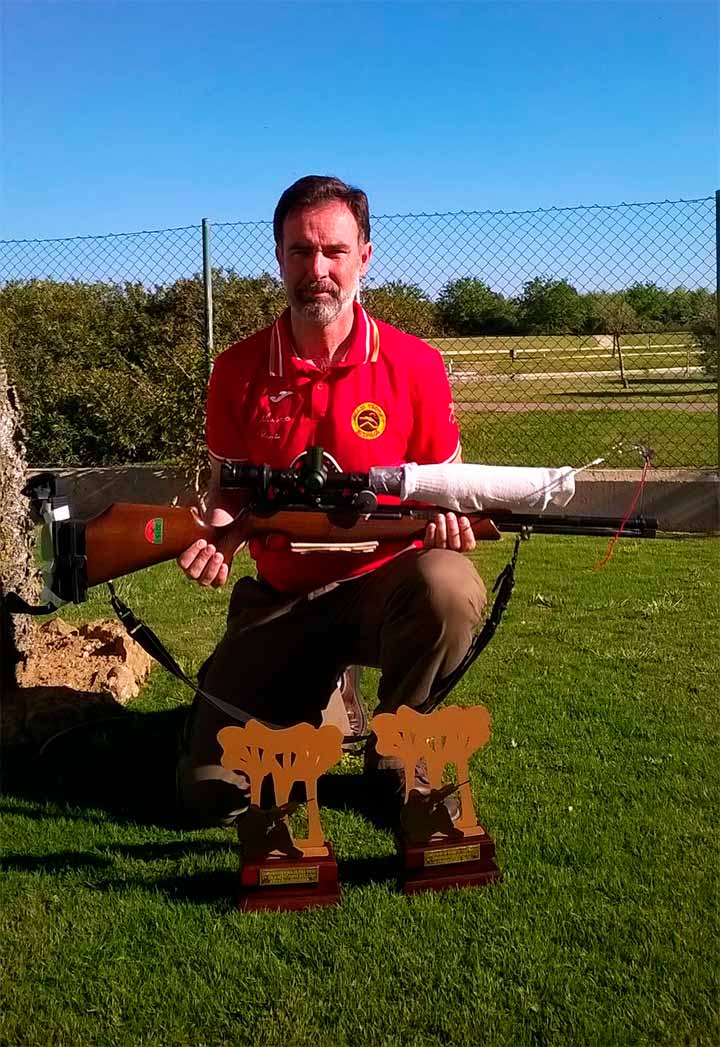 Mauro Ruiz, campeón de España de Field Target de Pistón 