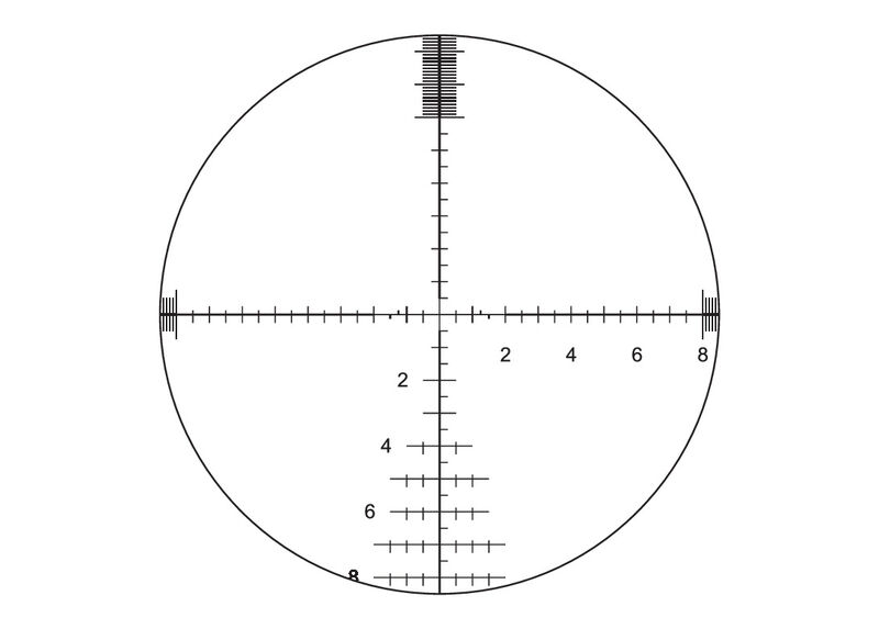 Retícula G3-en primer plano focal iluminada Visor BUSHNELL Elite Tactical DMR-2-3.5-21x50