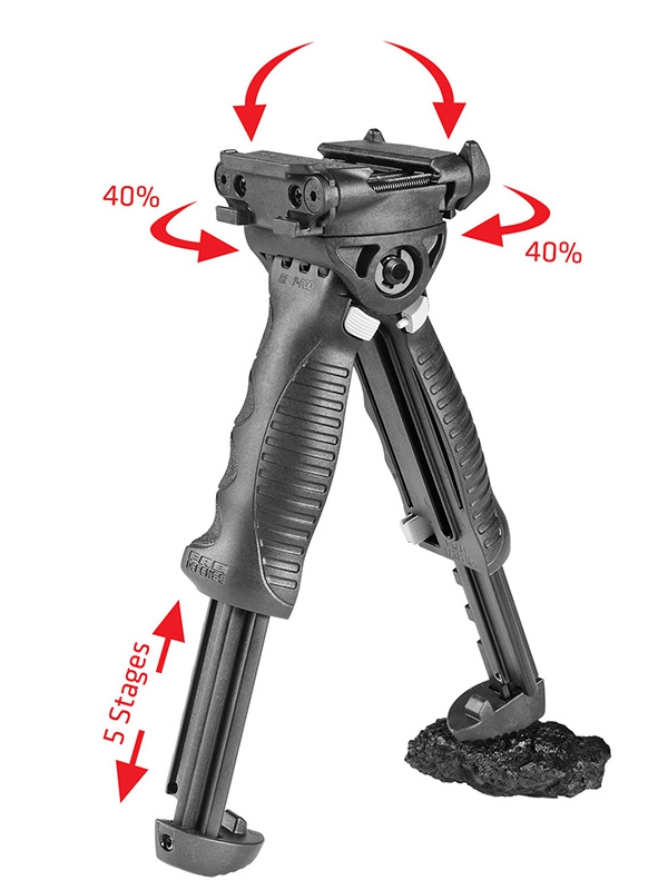 empuñadura fab defense convertible en bipode