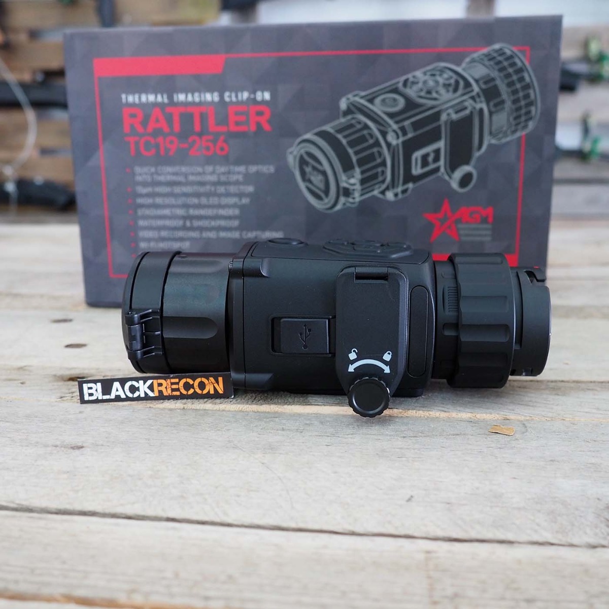 Clip-on-monocular-termico-AGM-Rattler-TC19-256-tactico