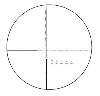 retícula balística monocular recce pro 8x32