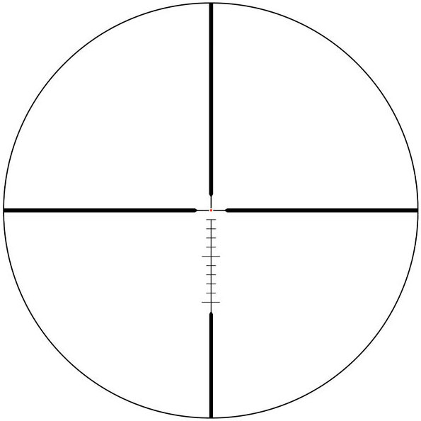 Retícula visor BUSHNELL TROPHY QA 1-6x24 SFP Dot Drop ilum.