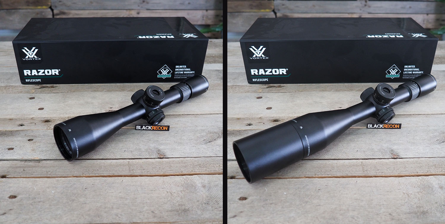 Visor-Vortex-Razor-4'5-22x50-MRAD-parasol