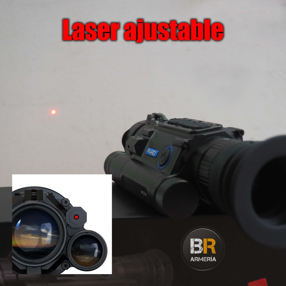 visor nocturno pard con laser incorporado