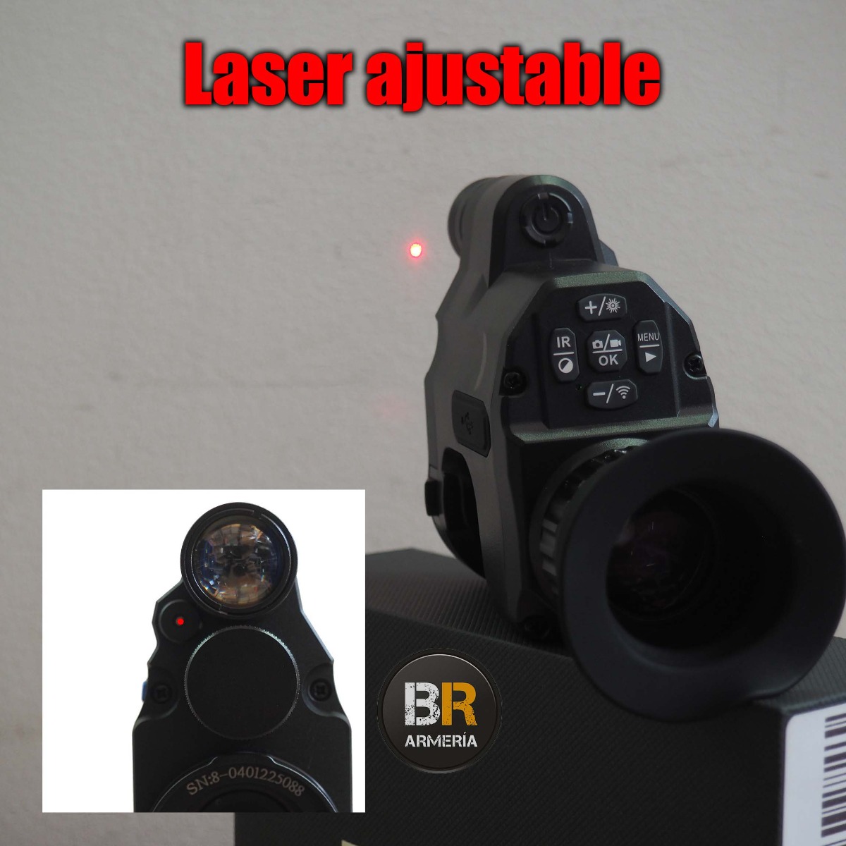 Visor nocturno Pard NV007V 850 nm IR Clip-on con laser