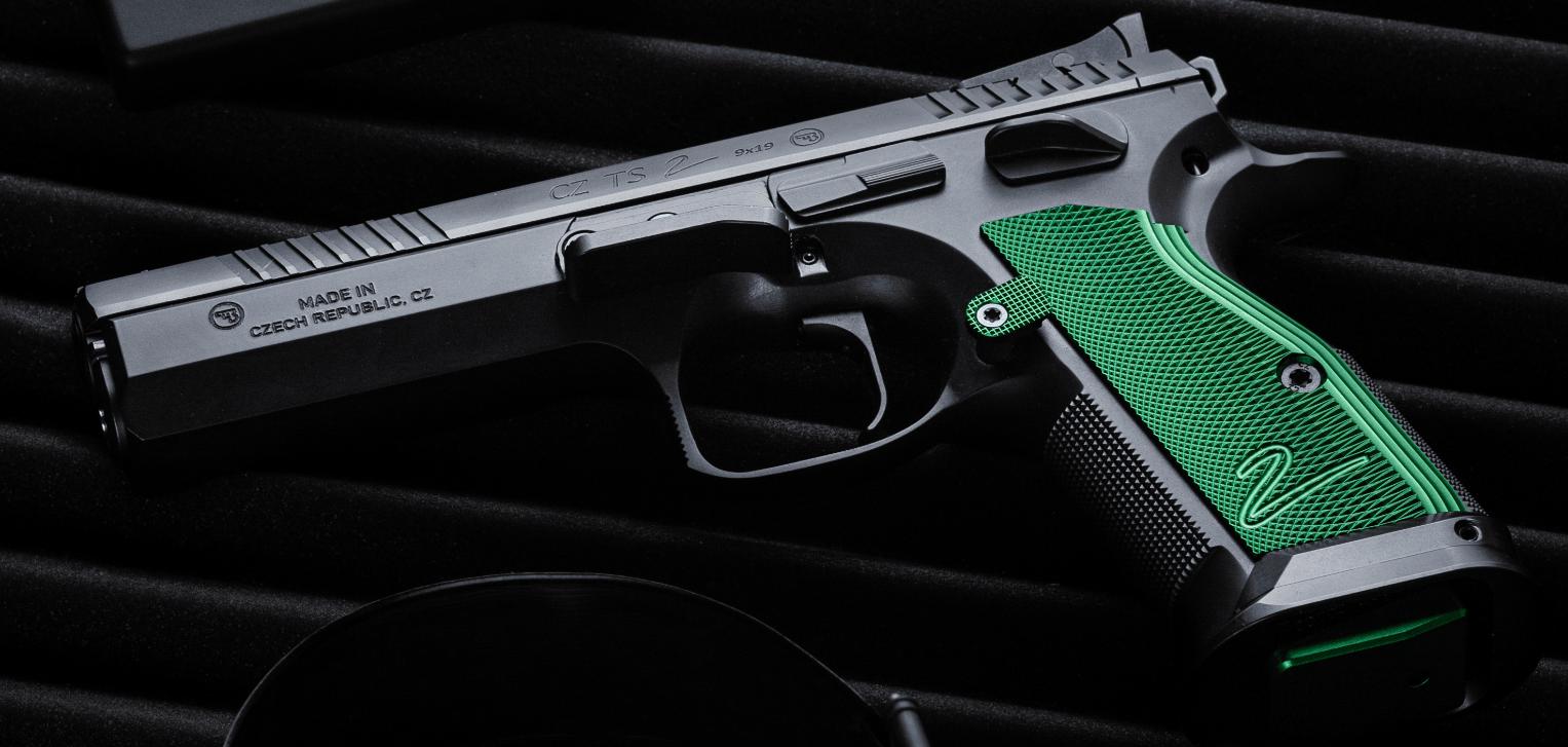Pistola IPSC Standard CZ TS2 Racing green